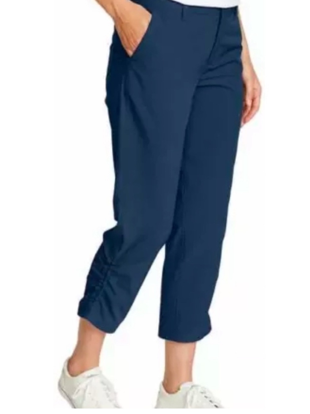 EDDIE BAUER Women’s Blue Stretch Ripstop Crop Pants - Picture 14 of 15